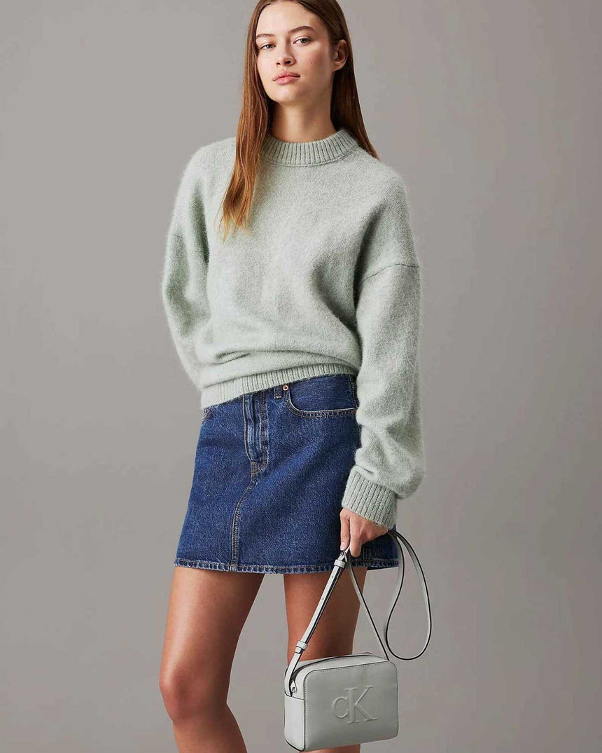 Calvin Klein Sculpted Camera Bag Çapraz Askılı Çanta Slate Gray