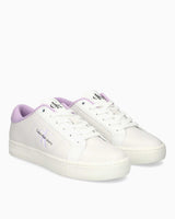 Calvin Klein Jeans Classic Cupsole Low Top Sneakers Bright White/Pastel Lilac