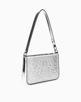 Guess Beauvoir Taşlı Omuz Çantası Silver