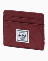 Herschel Charlie Cardholder Kartlık Oxblood Red Quilted