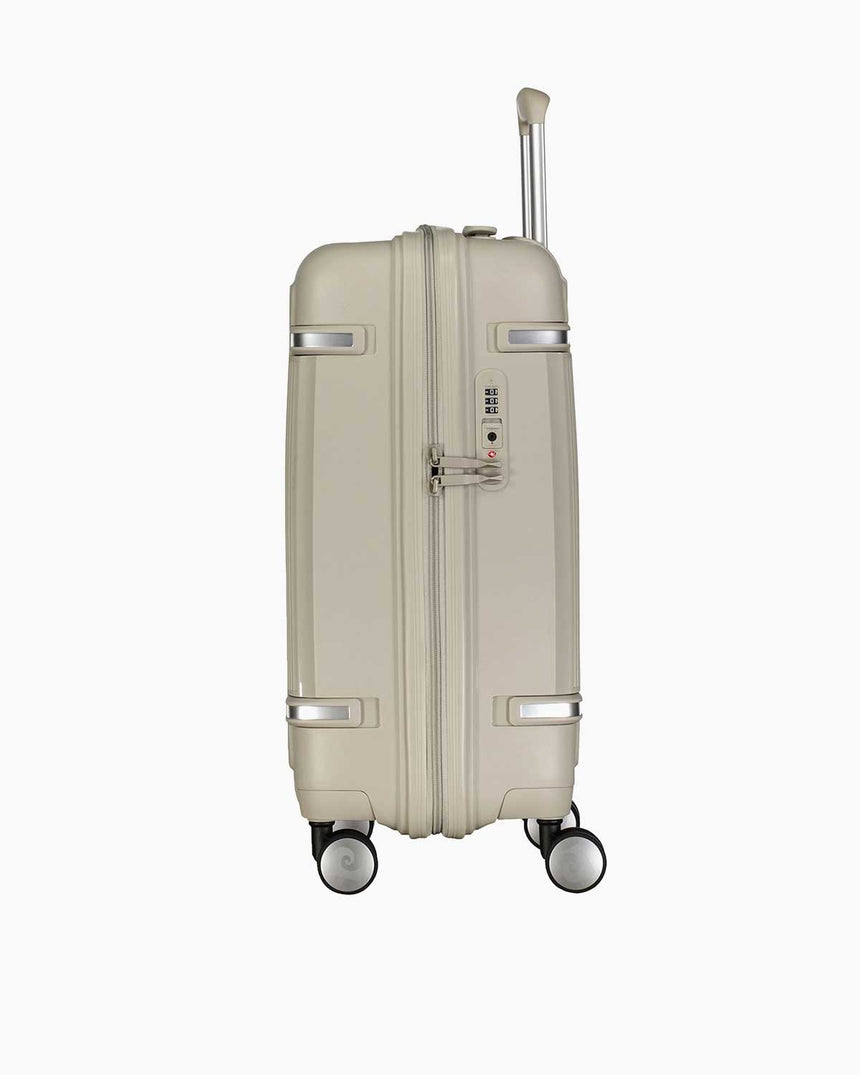 Pierre Cardin Logolu Kabin Boy Sert Valiz Gri