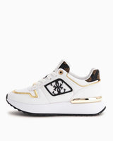 Guess Koyaa Logo Detaylı Sneaker White/Bronze