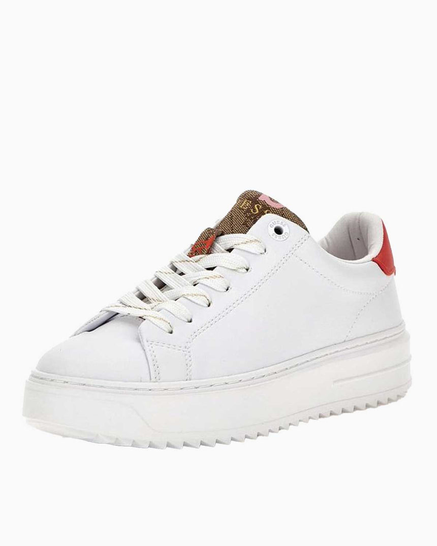 Guess Denesa Logo Snekaer White Red