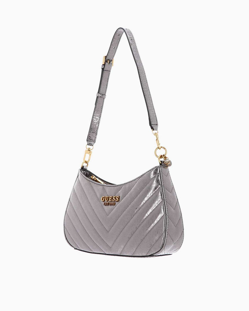 Guess Jania Ayarlanabilir Askılı Omuz Çantası Pewter