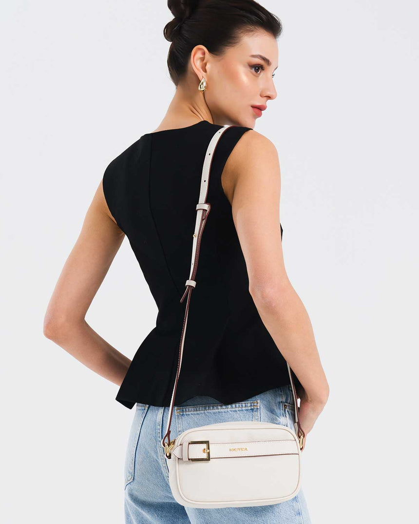 Nautica Ladies Çapraz Askılı Çanta Ekru