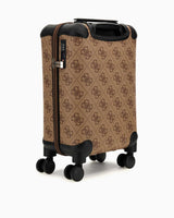 Guess Berta Kadın Kabin Boy Valiz Latte Logo / Brown