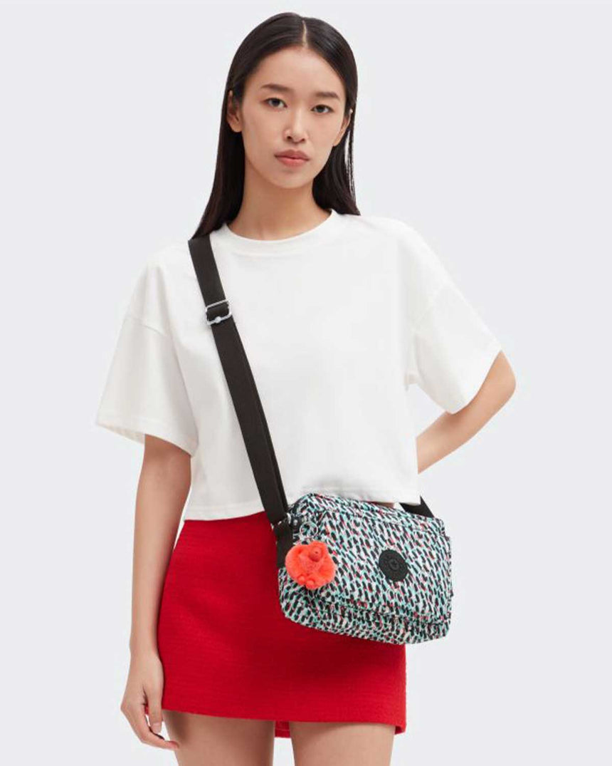 Kipling Abanu M Çapraz Askılı Kadın Çantası Abstract Print