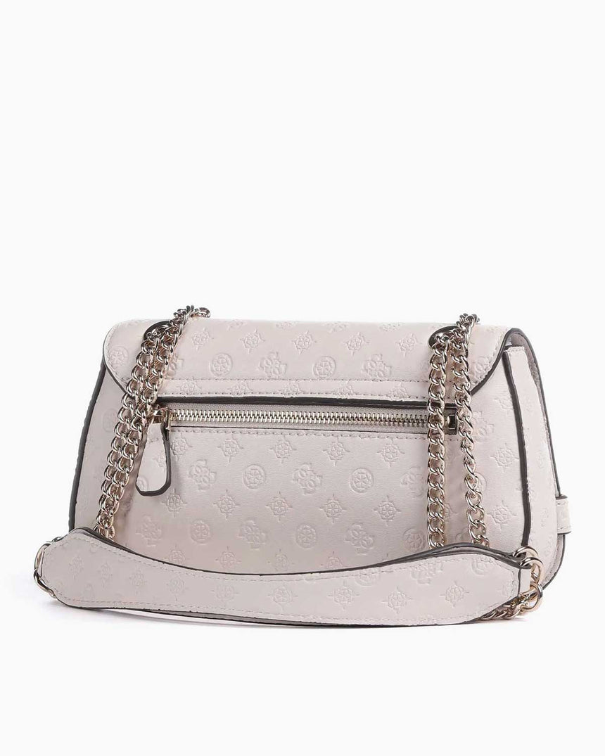 Guess Arlena Convertible Flap Omuz Çantası Taupe Logo