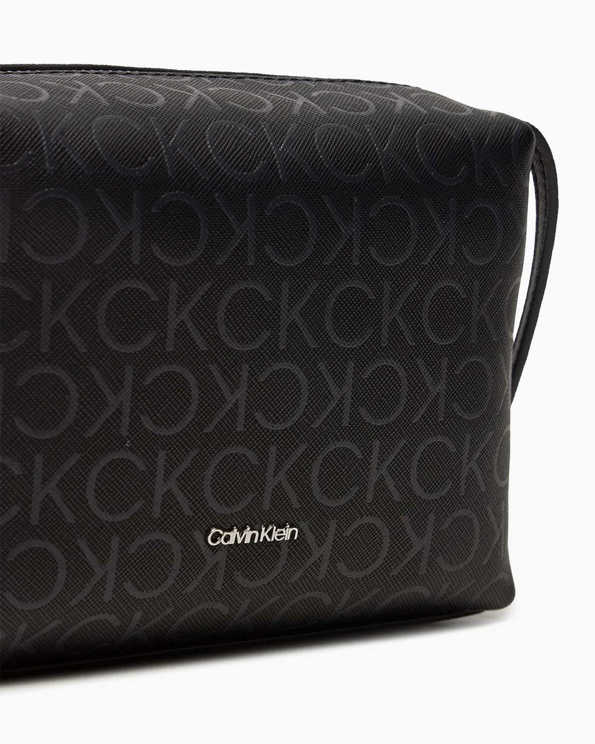 Calvin Klein Must Mini Monogram Çapraz Askılı Çanta Black Monogram