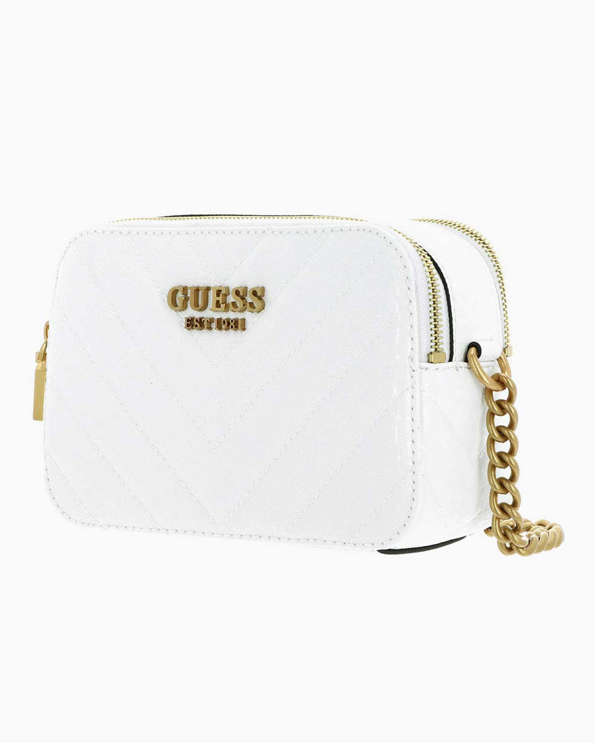 Guess Jania Crossbody Zincirli Çapraz Askılı Çanta White