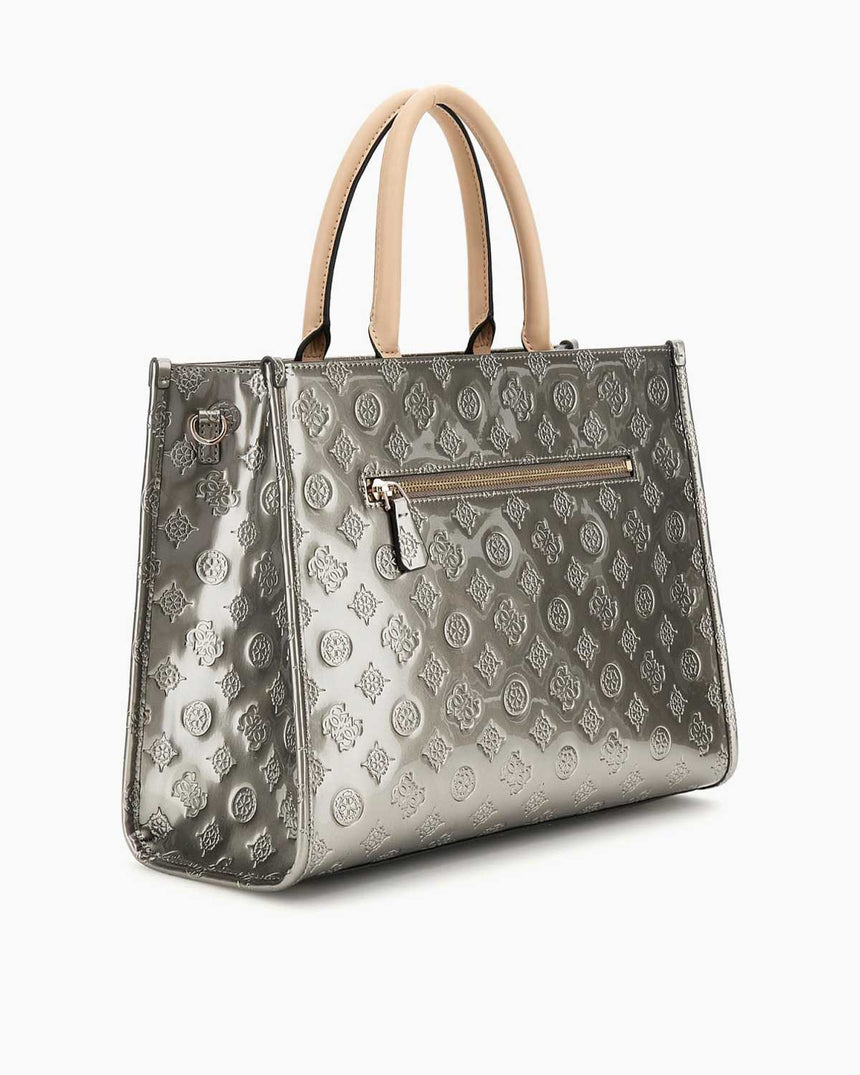 Guess Arnela Rugan Tote El Çantası Pewter - Logo