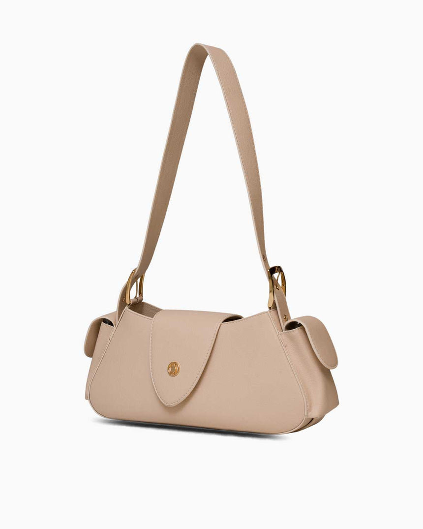 Us Polo Assn Mıknatıs Kapaklı El Çantası Bej