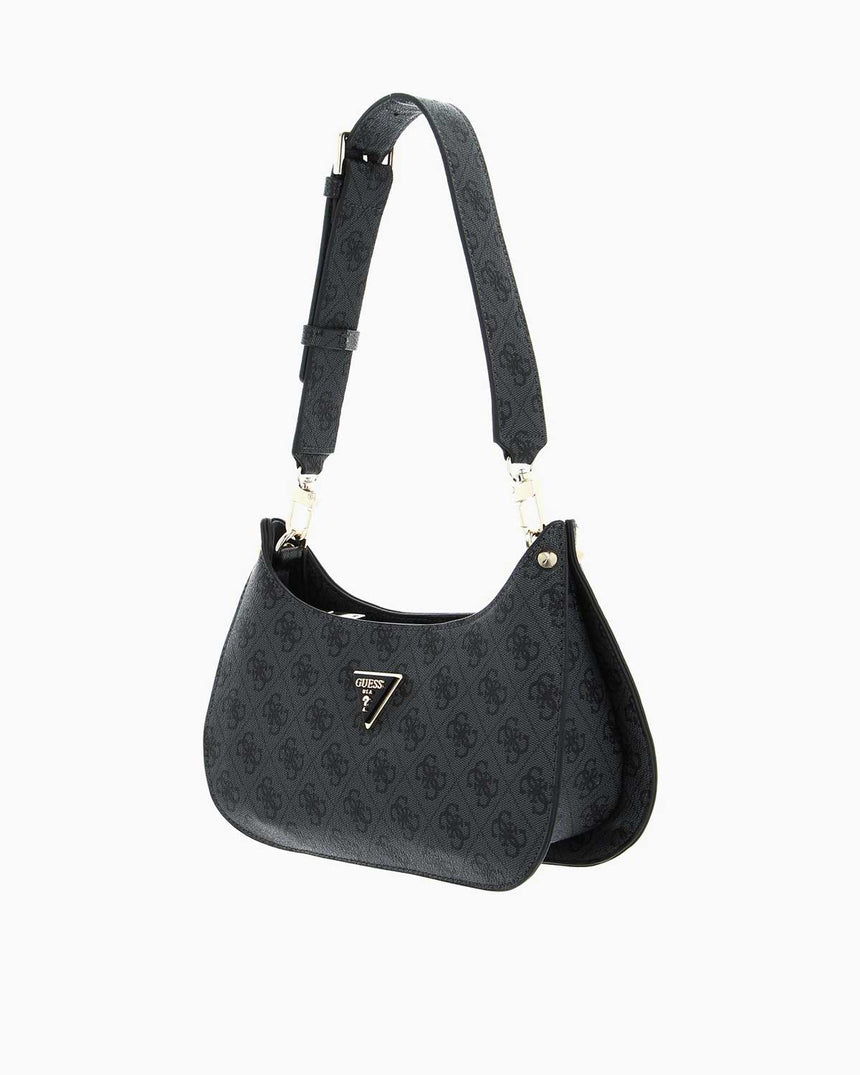 Guess Meridian Mini Bag El Çantası Coal Logo