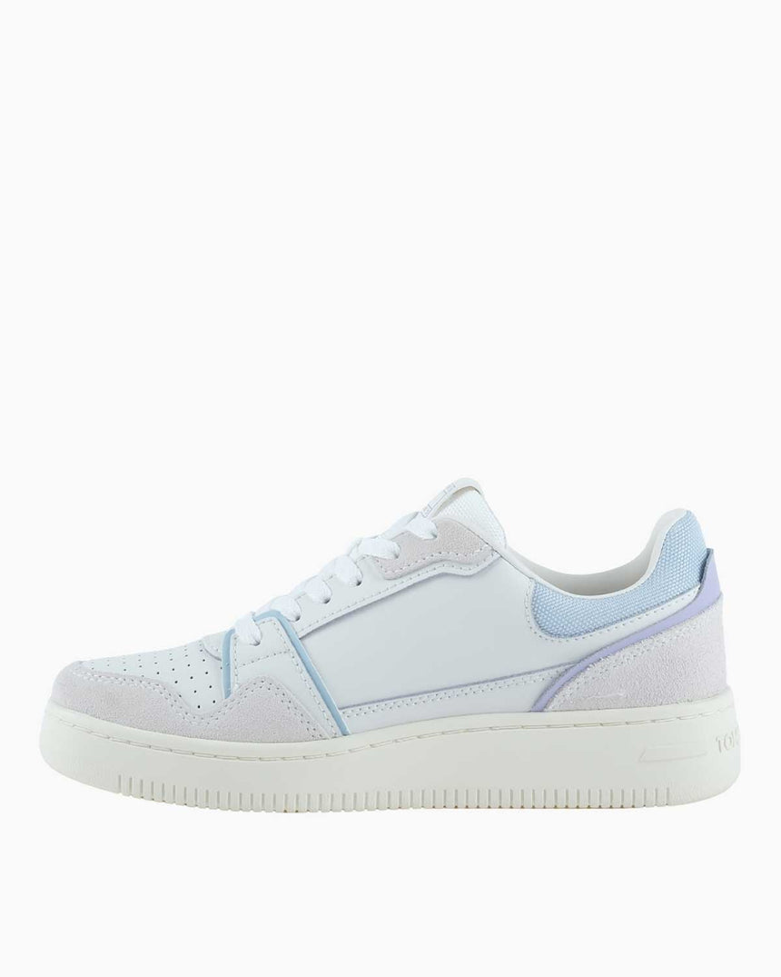 Tommy Hilfiger Meg Retro Kadın Basket Sneaker Ecru/Slushy Ice