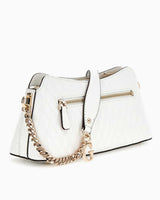 Guess Betula Zincir Detaylı Parlak Omuz Çantası White