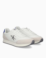 Calvin Klein Retro Runner Low Top Sneaker Bright White/Sapphire Blue