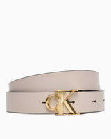 Calvin Klein Facet 25 mm Kadın Kemer BLACK / CHATEAU ANTIQUE LIGHT GOLD