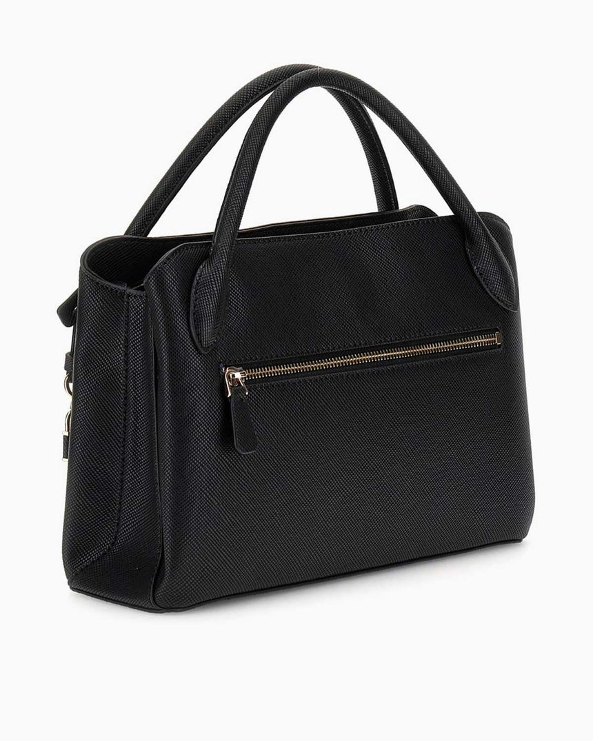 Guess Fedana Elite Satchel Logolu El Çantası Black