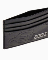 Guess Boston Erkek Deri Kartlık Cüzdan Black