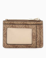 Guess Access Laurel II Kartlık Bölmeli Kadın Cüzdan Latte Logo