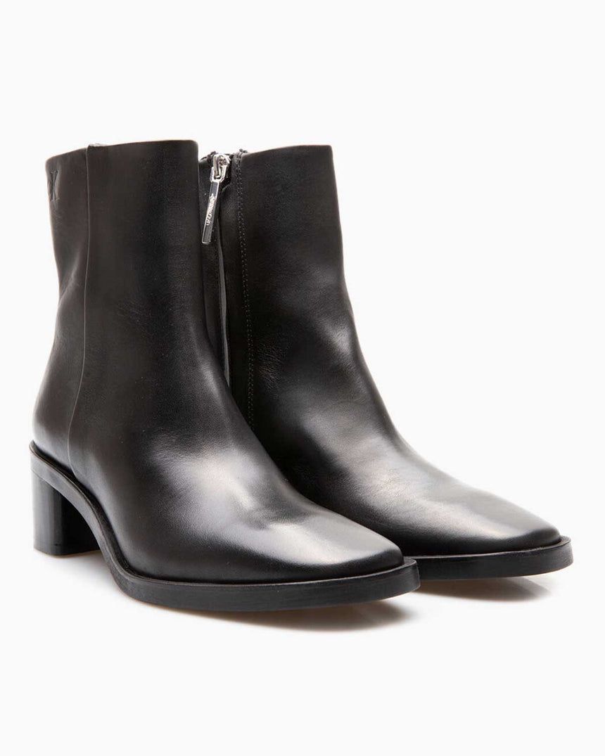 Calvin Klein Eden Fermuarlı Deri Kadın Bot Bordeaux