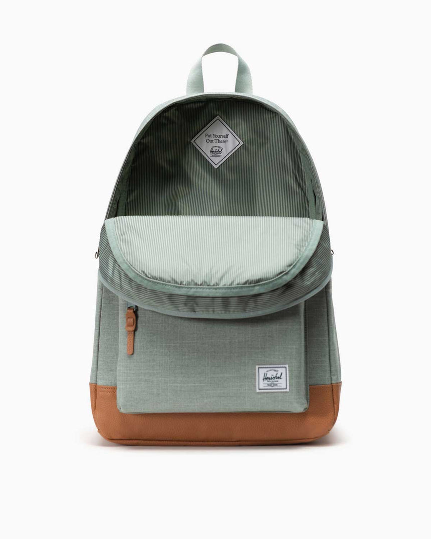 Herschel Heritage Backpack Sırt Çantası Icebrg Green Crosshtch/Natural