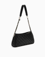 Guess Giully Top Zip Logolu Omuz Çantası Black