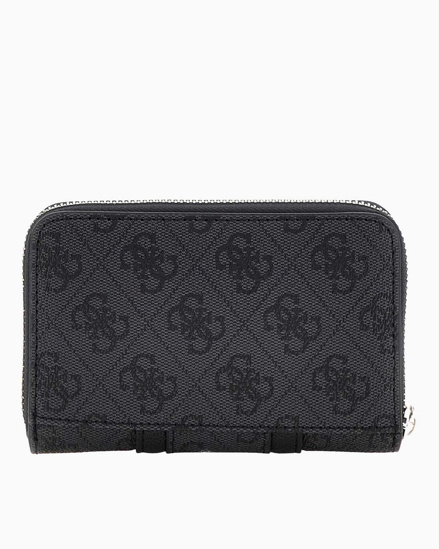 Guess Noreen Slg Medium Monogram Desenli Cüzdan Coal Logo