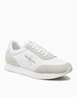 Calvin Klein Retro Runner Low Top Sneakers Triple White