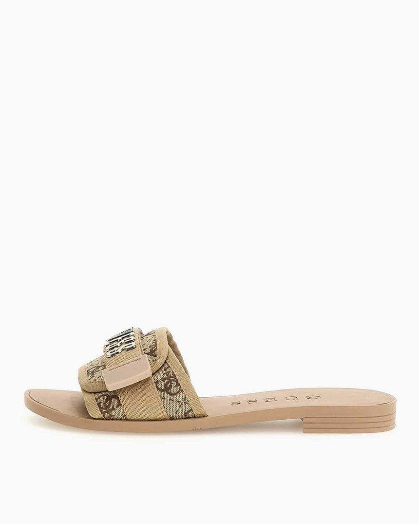 Guess Elyze4 Logolu Terlik Gold