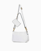 Us Polo Assn Mini Cüzdan Detaylı Omuz Çantası Beyaz