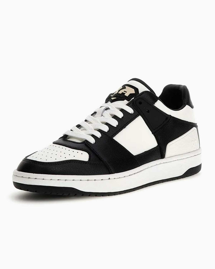 Guess Sava Low Bağcıklı Sneakers Black White