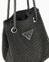 Guess Zalina Pouch Taşlı Omuz Çantası Black