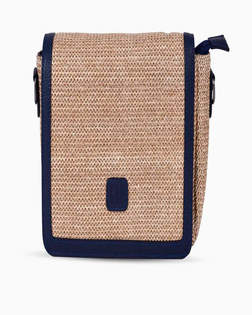 Gap Hasır Kumaş Çapraz Askılı Çanta Hasır - Lacivert