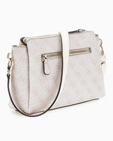 Guess Noelle Compartment Satchel Monogram Çapraz Askılı Çanta Dove Logo