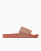 Guess Beach Slippers Stras Logolu Terlik Peach Brulee