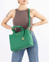 Us Polo Assn Logo Detaylı El Çantası Yeşil