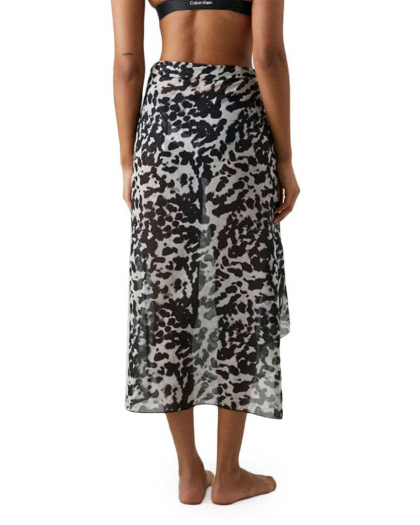 Calvin Klein Print Desenli Pareo Black