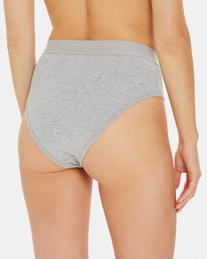 Guess Tessa High Waist Brazilian Külot Gj Medium Grey Heath