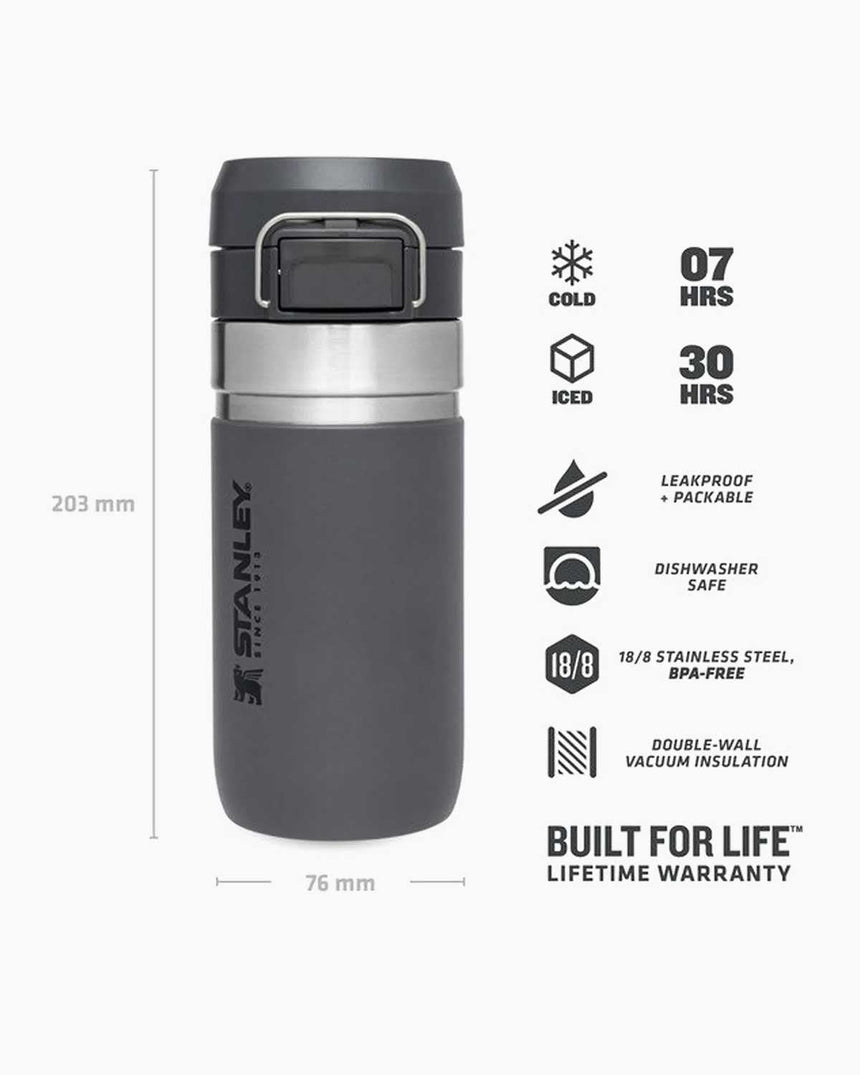 Stanley Quick Flip Serisi 0.47L Kilit Mekanizmalı Su Termosu Charcoal