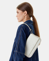 Calvin Klein Sculpted Flap Shoulder Bag Omuz Çantası Lily White