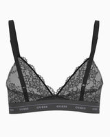 Guess Jane Triangle Logolu Bralet Jet Black