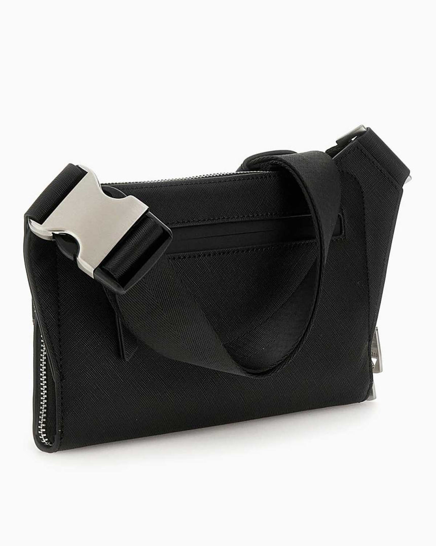 Guess Milano Flat Bel Çantası Black