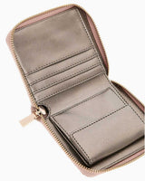 Guess Eco Erica Zip Around Cüzdan Dusty Rose Logo