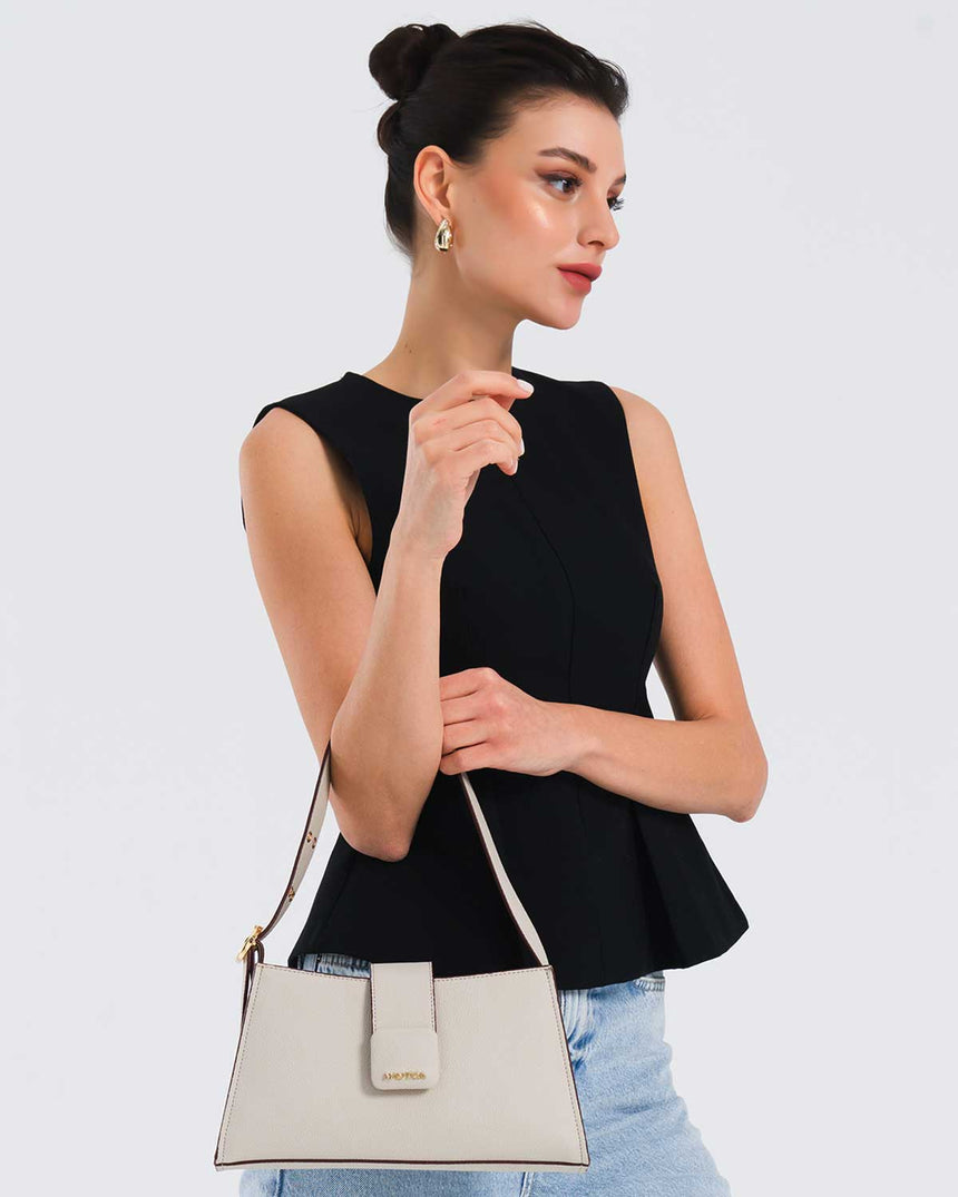 Nautica Logolu Omuz Çantası Taş