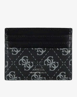 Guess Mito Monogram Card Case Kartlık Dark Black