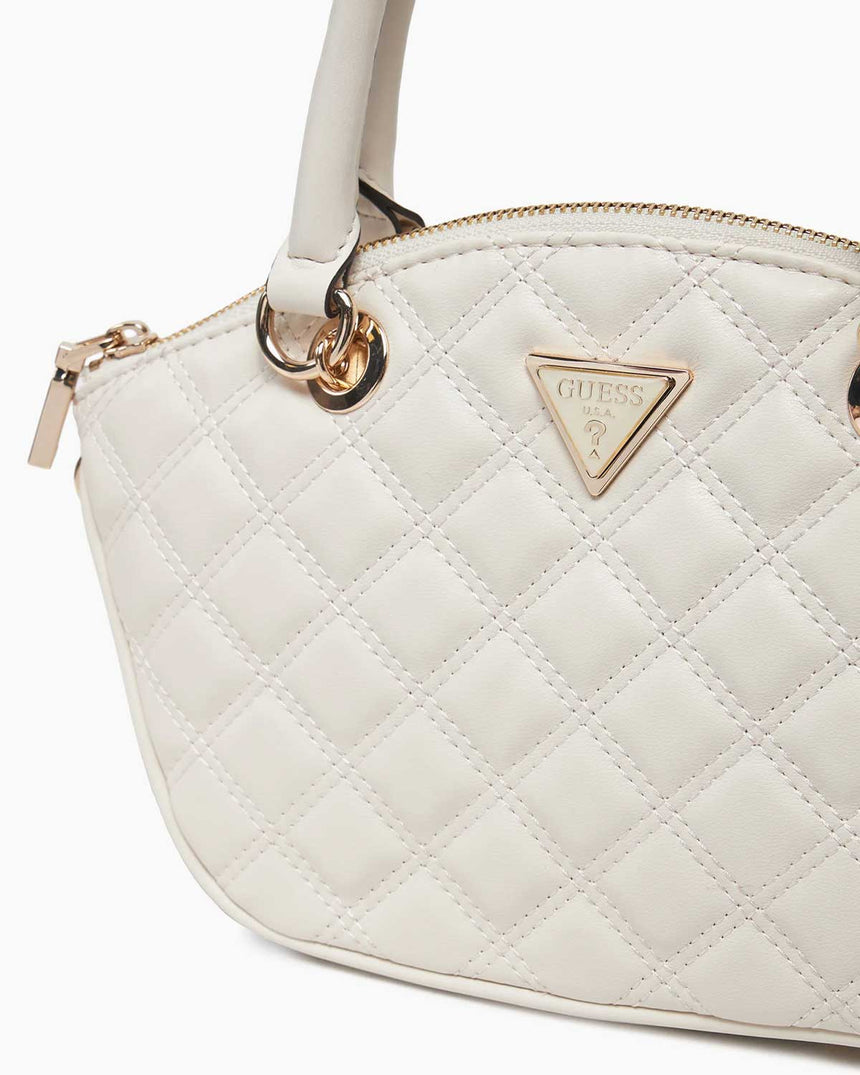 Guess Giully Mini Satchel El Çantası Off White