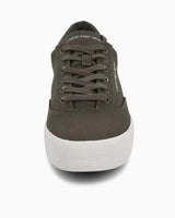 Calvin Klein Skater Lace Up Sneakers Dusty Olive/Bright White
