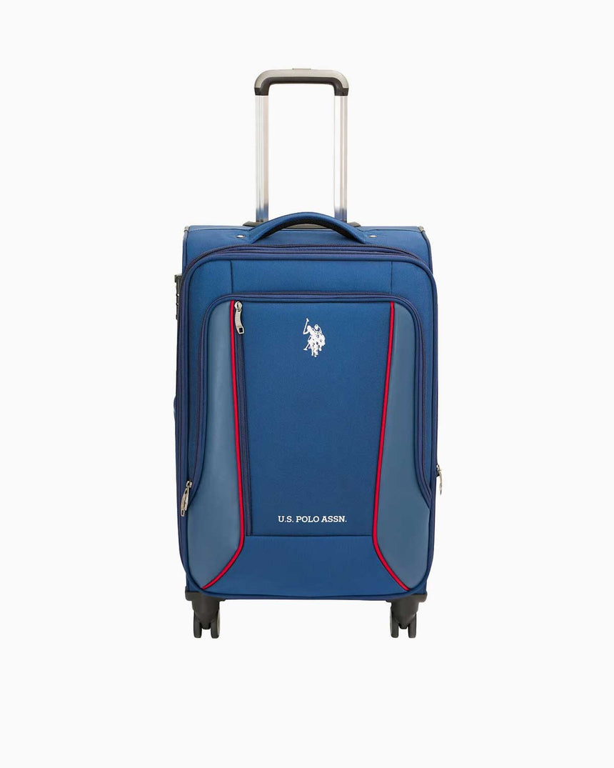 Us Polo Assn Geniş İç Hacimli Orta Boy Kumaş Valiz Lacivert