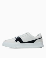 Tommy Hilfiger Kort Sanatsal Deri Erkek Sneaker Ecru/Desertsky